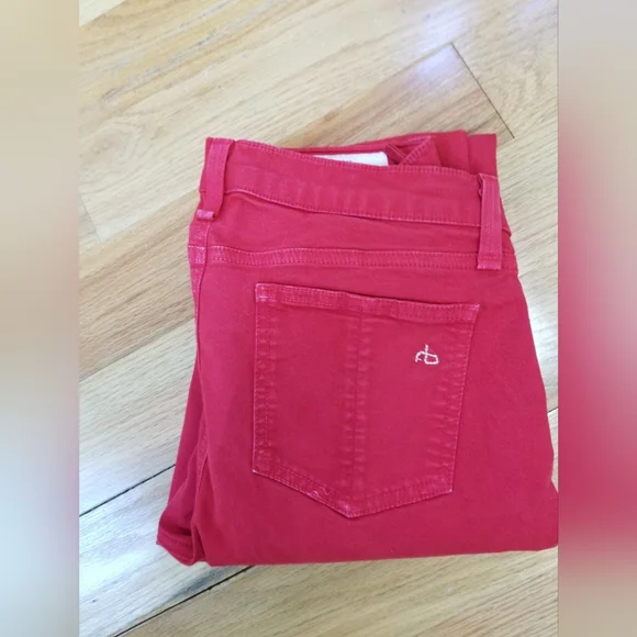 Rag & Bone red skinny jean - Picture 1 of 2